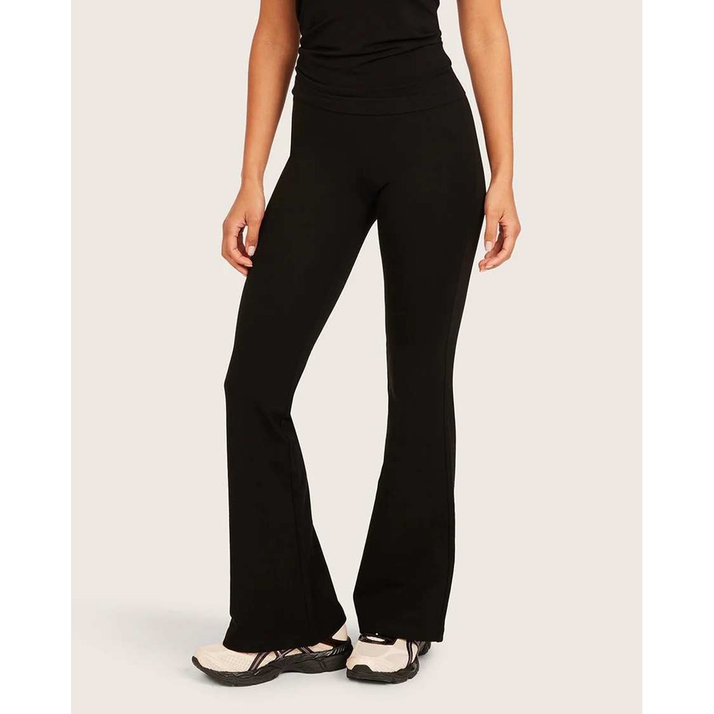 Boody Forme High Waist Flare Pants Black Medium Short New With Tags